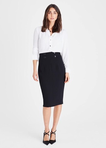 Phase Eight Nina City Skirts Black Canada | VRWJTO-409